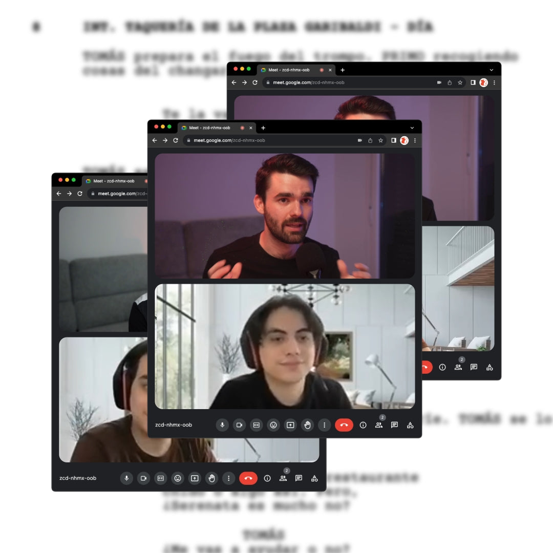 Paquete de tres tutorías personalizadas sobre tu guión cinematográfico